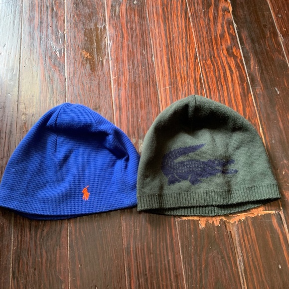 mens lacoste beanie hats
